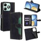 For itel A90 4G Skin Feel Magnetic Buckle Leather Phone Case(Black) - 1