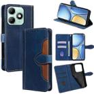 For itel A90 4G Skin Feel Magnetic Buckle Leather Phone Case(Blue) - 1