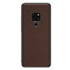 For Huawei Mate 20 Genuine Leather Litchi Texture Phone Case(Coffee) - 1