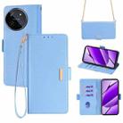 For Realme 11 4G Crossbody Chain Leather Phone Case(Blue) - 1