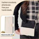For Realme GT5 Pro 5G Crossbody Chain Leather Phone Case(White) - 2