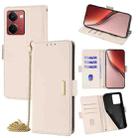 For Realme P3 Ultra 5G Global Crossbody Chain Leather Phone Case(White) - 1