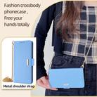 For OPPO A2X 5G / A2M 5G Crossbody Chain Leather Phone Case(Blue) - 2