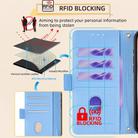 For OPPO A2X 5G / A2M 5G Crossbody Chain Leather Phone Case(Blue) - 3