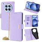 For OPPO Find X8s 5G Crossbody Chain Leather Phone Case(Purple) - 1