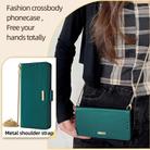 For Motorola Moto G24 5G Crossbody Chain Leather Phone Case(Green) - 2