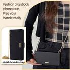 For Motorola Moto G34 5G Crossbody Chain Leather Phone Case(Black) - 2