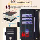 For Motorola Moto G34 5G Crossbody Chain Leather Phone Case(Black) - 3