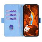For vivo V50 5G Crossbody Chain Leather Phone Case(Blue) - 3