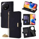 For TCL 60R 5G Crossbody Chain Leather Phone Case(Black) - 1
