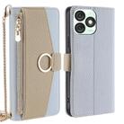 For Itel A50 4G Crossbody Litchi Texture Leather Phone Case(Blue) - 1