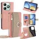 For itel A90 4G Crossbody Litchi Texture Leather Phone Case(Pink) - 1
