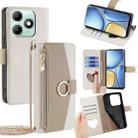 For itel A90 4G Crossbody Litchi Texture Leather Phone Case(White) - 1