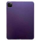 For iPad Air 13 2024 / Pro 12.9 2022  Skin-feeling Crystal Clear Acrylic Tablet Case(Purple) - 1