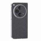 For OPPO Find N3 Transparent Frame Diamond Full Coverage Shockproof Phone Case(Black) - 2