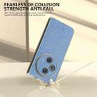 For OPPO Find N3 Transparent Frame Diamond Full Coverage Shockproof Phone Case(Blue) - 3