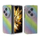 For OPPO Find N3 Transparent Frame Diamond Full Coverage Shockproof Phone Case(Rainbow) - 1