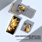 For OPPO Find N3 Flip  Three Parts Transparent Frame Diamond Phone Case(Black) - 3