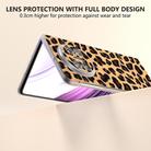 For Huawei Mate X5 Frosted Transparent Edge Leopard Print Phone Case(Gold) - 3