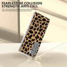 For Samsung Galaxy Z Fold5 Frosted Transparent Edge Leopard Print Phone Case(Gold) - 3