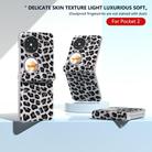 For Huawei Pocket 2 Three Parts Frosted Transparent Frame Leopard Pattern Phone Case(Silver Leopard) - 2