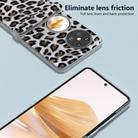 For Huawei Pocket 2 Three Parts Frosted Transparent Frame Leopard Pattern Phone Case(Silver Leopard) - 3