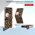 For Huawei Pocket 2 Three Parts Frosted Transparent Frame Leopard Pattern Phone Case(Gold Leopard) - 2