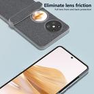 For Huawei Pocket 2 Three Parts Frosted Transparent Frame Diamond Phone Case(Black) - 3
