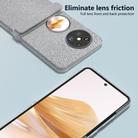 For Huawei Pocket 2 Three Parts Frosted Transparent Frame Diamond Phone Case(Silver) - 3