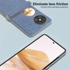 For Huawei Pocket 2 Three Parts Frosted Transparent Frame Diamond Phone Case(Blue) - 3