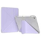 For iPad 10.2 2021 / 2020 / 2019 GEBEI Deformation Leather Tablet Case(Purple) - 1