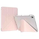 For iPad 10th Gen 10.9 2022 GEBEI Deformation Leather Tablet Case(Pink) - 1