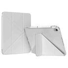 For iPad Air 13 2024 / Pro 12.9 GEBEI Deformation Leather Tablet Case(Grey) - 1