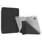 For iPad Air 13 2024 / Pro 12.9 GEBEI Deformation Leather Tablet Case(Black) - 1