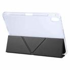 For iPad Air 13 2024 / Pro 12.9 GEBEI Deformation Leather Tablet Case(Black) - 2