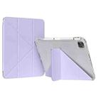 For iPad Pro 13 2024 GEBEI Deformation Leather Tablet Case(Purple) - 1