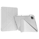 For iPad Pro 13 2024 GEBEI Deformation Leather Tablet Case(Grey) - 1