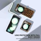For Samsung Galaxy Z Flip6 Three Parts Frosted Transparent Frame Leopard Pattern Phone Case(Leopard Print) - 3