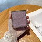 For Samsung Galaxy Z Flip6 Gradient Glitter Powder Electroplated Diamond PC Full Coverage Shockproof Phone Case(White) - 3