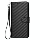 For Infinix Hot 50 4G YX0070 Carbon Fiber Buckle Leather Phone Case with Lanyard(Black) - 2