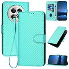 For Infinix Zero 40 4G / Zero 40 5G YX0070 Carbon Fiber Buckle Leather Phone Case with Lanyard(Light Blue) - 1