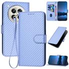 For Infinix Zero 40 4G / Zero 40 5G YX0070 Carbon Fiber Buckle Leather Phone Case with Lanyard(Light Purple) - 1