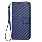 For Infinix Hot 50 Pro+ 4G YX0070 Carbon Fiber Buckle Leather Phone Case with Lanyard(Royal Blue) - 2