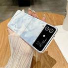 For Samsung Galaxy Z Flip3 / Flip4 Creative Porcelain Painting PC Full Coverage Fold Shockproof Phone Case(White) - 2