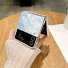 For Samsung Galaxy Z Flip3 / Flip4 Creative Porcelain Painting PC Full Coverage Fold Shockproof Phone Case(White) - 3