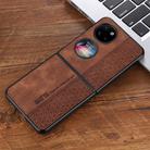 For Huawei Pocket 2 AZNS 3D Embossed Skin Feel Phone Case(Brown) - 2