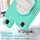 For iPad Pro 11 2024 Spider Wheel Silicone Hybrid PC Tablet Case(Mint Green) - 2