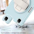 For iPad Pro 11 2024 Spider Wheel Silicone Hybrid PC Tablet Case(Ice Crystal Blue) - 2