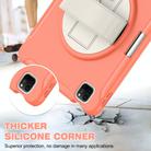 For iPad Pro 11 2024 Spider Wheel Silicone Hybrid PC Tablet Case(Coral Orange) - 2