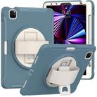 For iPad Pro 11 2024 Spider Wheel Silicone Hybrid PC Tablet Case(Cornflower Blue) - 1